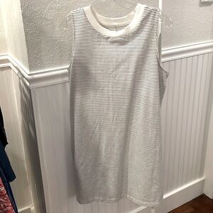 NWT A New Day midi dress, white and black stripes, large